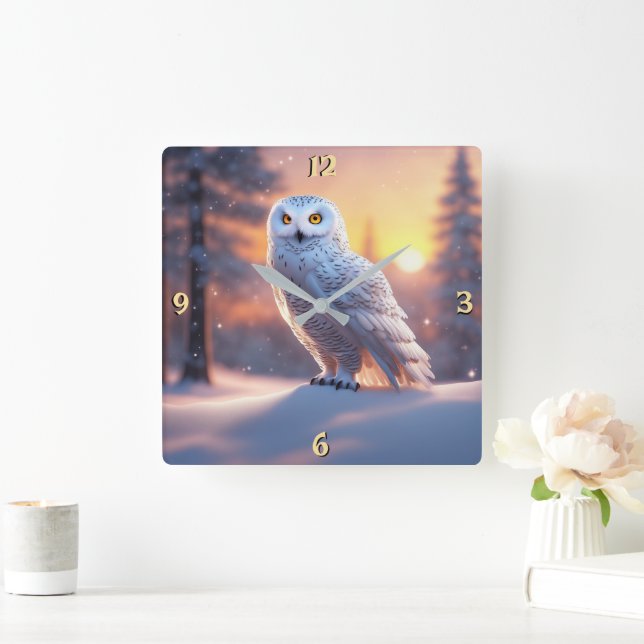 Wall-Uhr Quadratische Wanduhr (Zuhause)