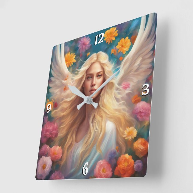 Wall-Uhr Quadratische Wanduhr (Winkel)