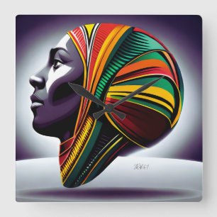 Wall-Uhr Quadratische Wanduhr