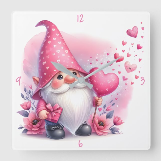 Wall-Uhr Quadratische Wanduhr (Vorderseite)