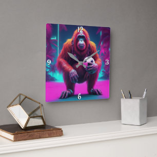 Wall-Uhr Quadratische Wanduhr