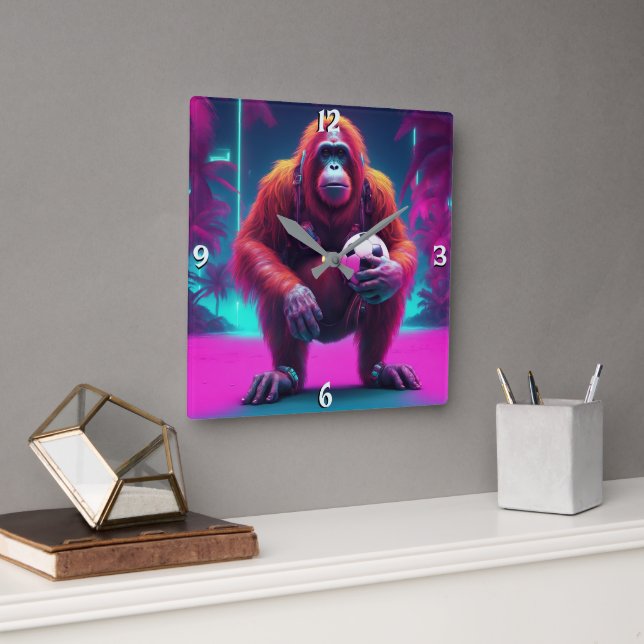Wall-Uhr Quadratische Wanduhr (Büro)