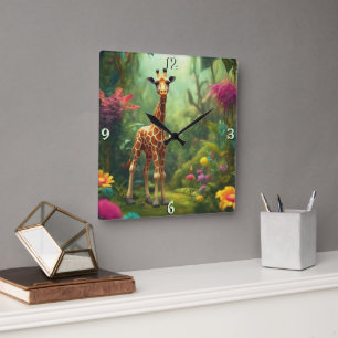 Wall-Uhr Quadratische Wanduhr