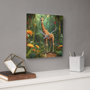 Wall-Uhr Quadratische Wanduhr