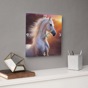 Wall-Uhr Quadratische Wanduhr