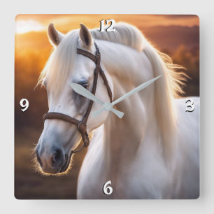 Wall-Uhr Quadratische Wanduhr