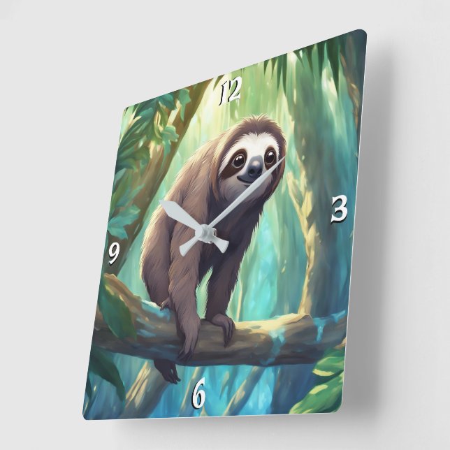 Wall-Uhr Quadratische Wanduhr (Winkel)