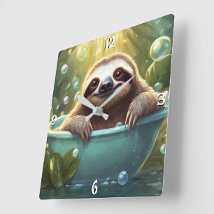 Wall-Uhr Quadratische Wanduhr