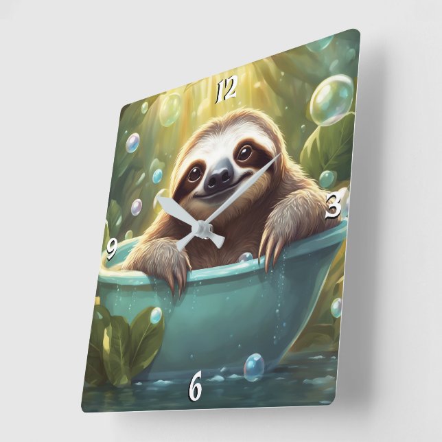 Wall-Uhr Quadratische Wanduhr (Winkel)