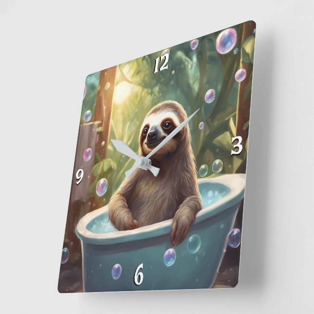 Wall-Uhr Quadratische Wanduhr (Winkel)