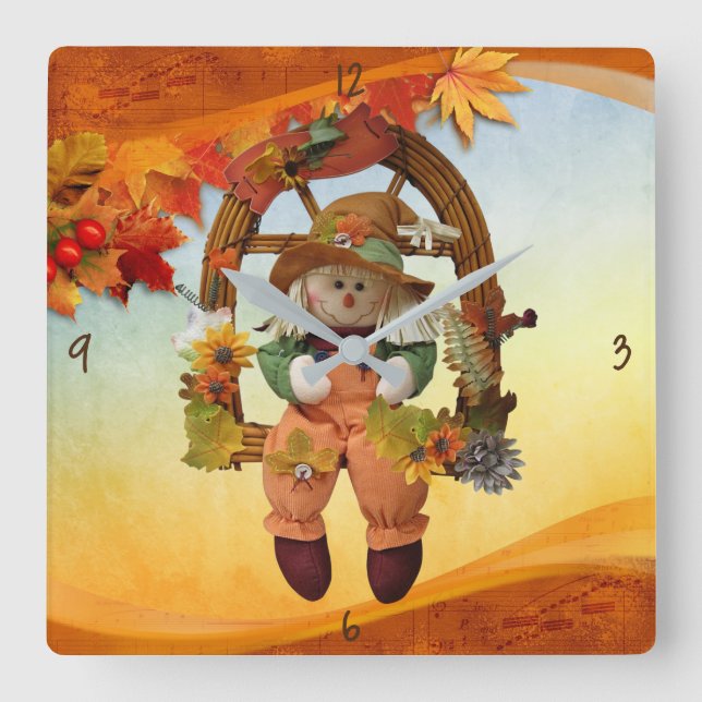 Wall-Uhr Quadratische Wanduhr (Vorderseite)