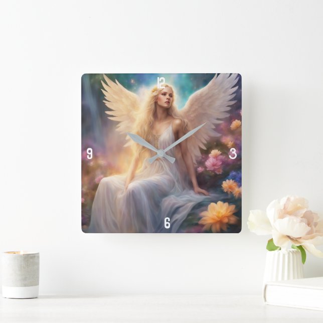 Wall-Uhr Quadratische Wanduhr (Zuhause)