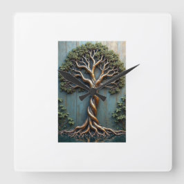 Wall-Uhr Quadratische Wanduhr