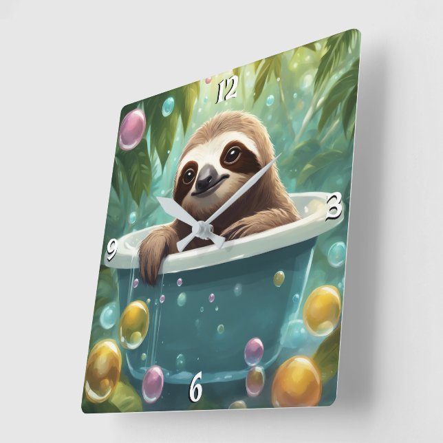 Wall-Uhr Quadratische Wanduhr (Winkel)