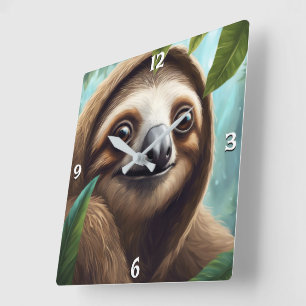 Wall-Uhr Quadratische Wanduhr