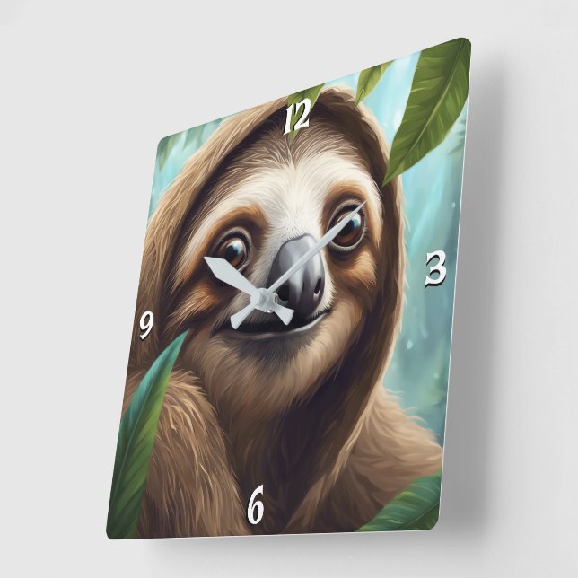 Wall-Uhr Quadratische Wanduhr (Winkel)