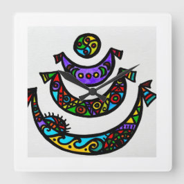 Wall-Uhr Quadratische Wanduhr