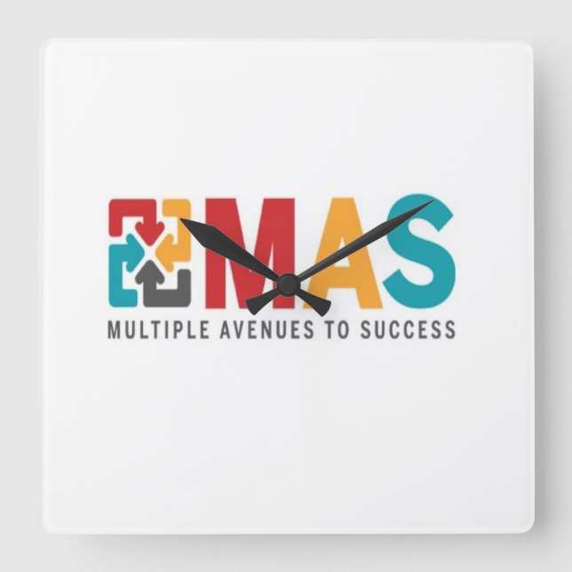 Wall-Uhr Quadratische Wanduhr (Vorderseite)