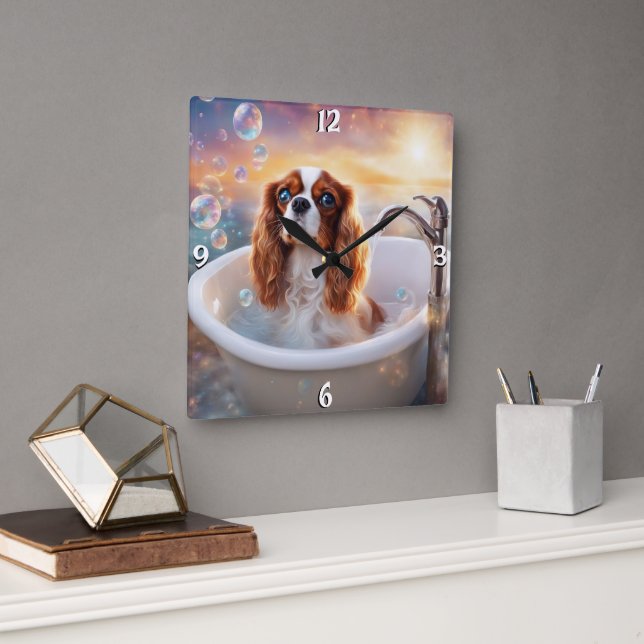 Wall-Uhr Quadratische Wanduhr (Büro)