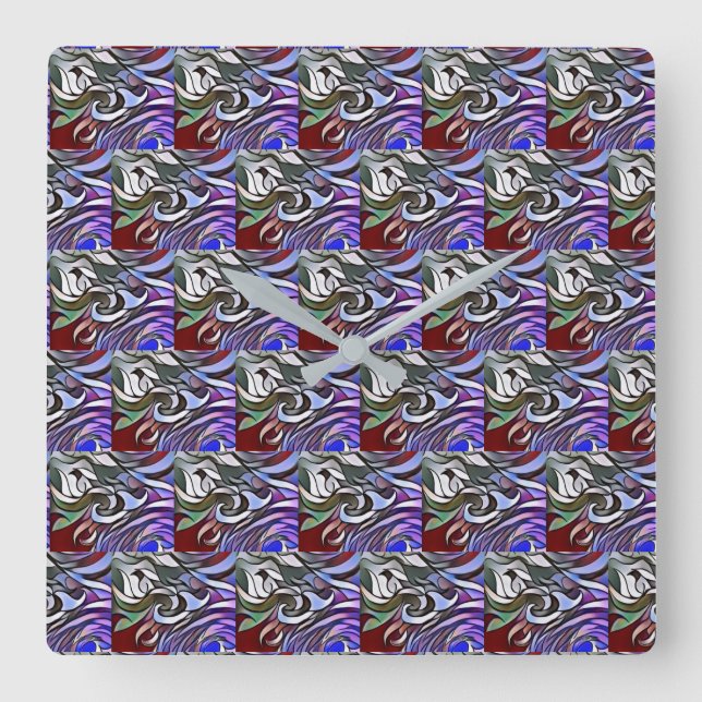 Wall-Uhr Quadratische Wanduhr (Vorderseite)