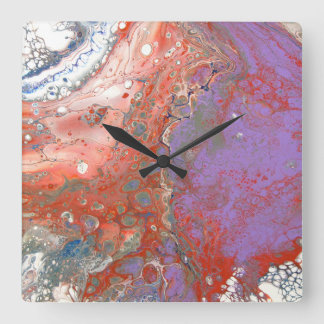 Wall-Uhr Quadratische Wanduhr