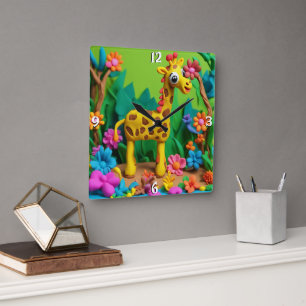 Wall-Uhr Quadratische Wanduhr