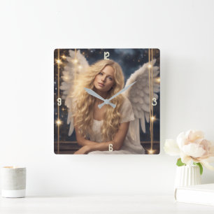 Wall-Uhr Quadratische Wanduhr