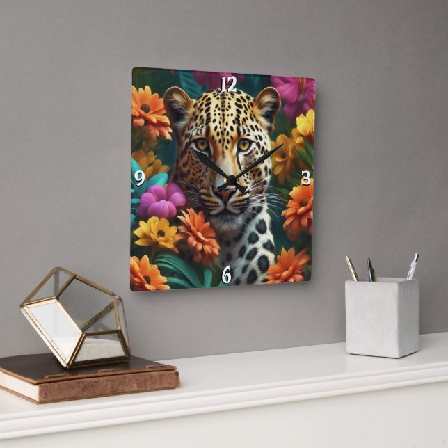 Wall-Uhr Quadratische Wanduhr (Büro)