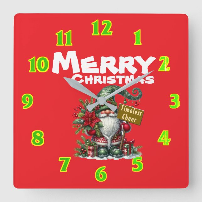 Wall-Uhr Quadratische Wanduhr (Vorderseite)