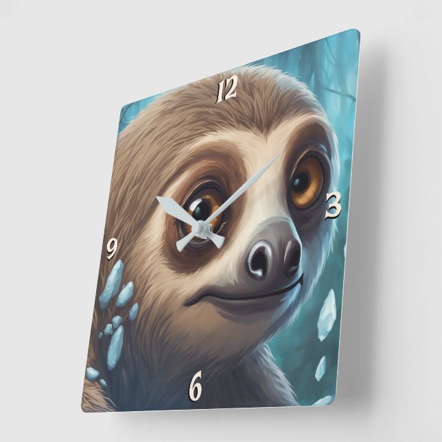 Wall-Uhr Quadratische Wanduhr (Winkel)