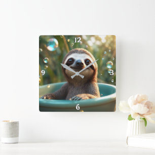 Wall-Uhr Quadratische Wanduhr