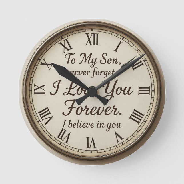 Wall-Uhr Runde Wanduhr (Vorderseite)