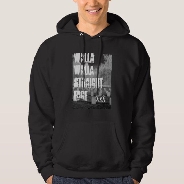 Walla Walla gerader Rand Hoodie (Vorderseite)