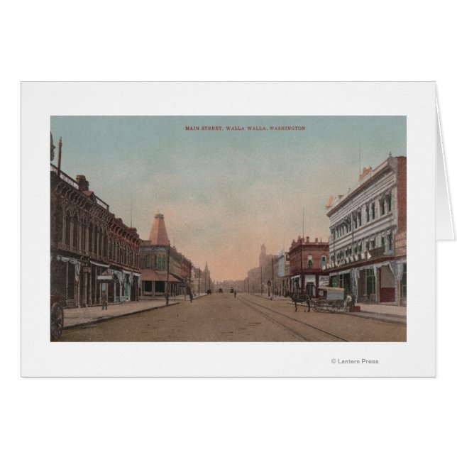 Walla Walla, WA - Blick auf Main St. (Vorderseite (Horizontal))