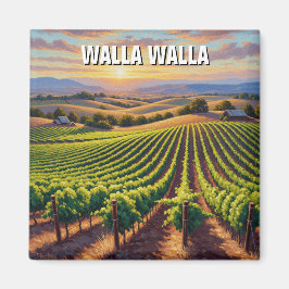 Walla Walla Washington Reise Magnet