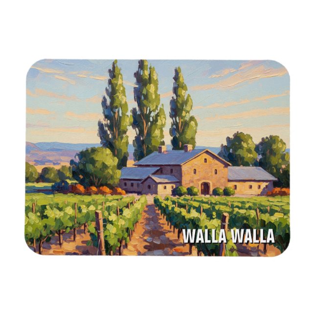 Walla Walla Washington Travel Magnet (Horizontal)