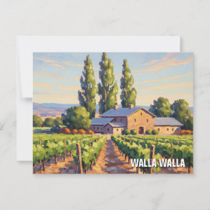 Walla Walla Washington Travel Postkarte