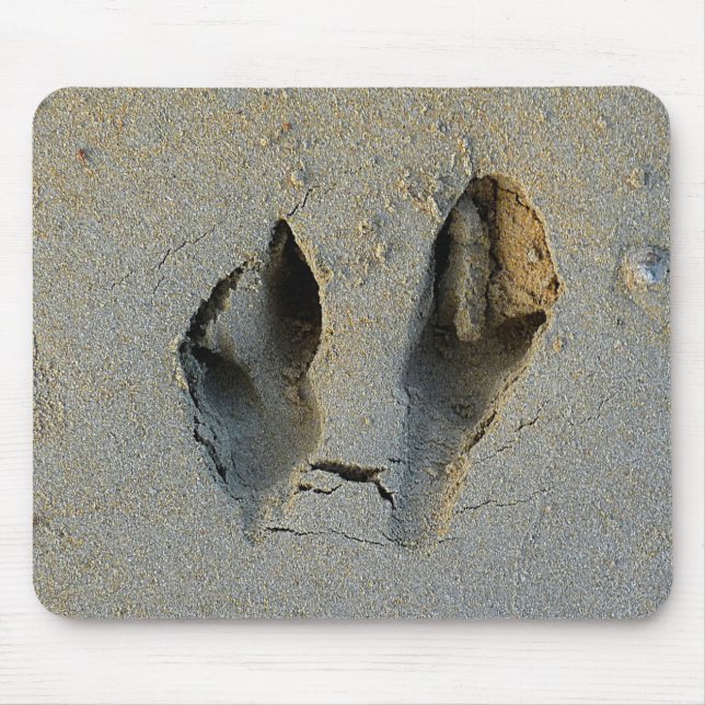 Wallaby Footprints in Sand Mousepad (Vorne)