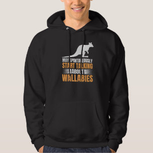Wallaby Kangaroo Zitat für eine Wallaby Kangaroo E Hoodie