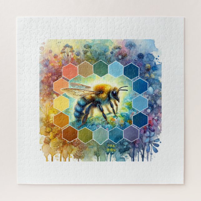 Wallace bee painting 130724AREF109 - Watercolor Puzzle (Vertikal)