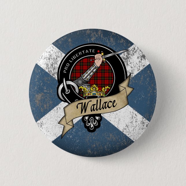 Wallace Clan Abzeichen Button (Vorderseite)