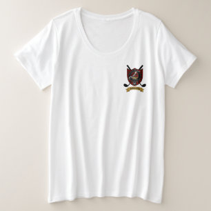 Wallace Clan Abzeichen & Tartan Golf T - Shirt