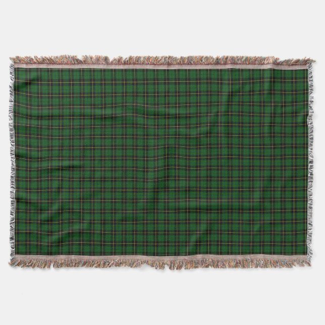 Wallace Clan Hunting Tartan Bright Green Kariert Decke (Vorderseite)