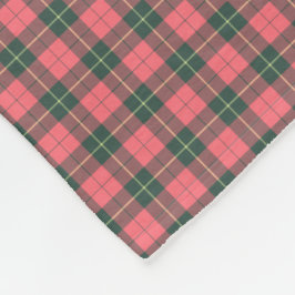 Wallace Clan Pink und Green Reproduction Tartan Fleecedecke