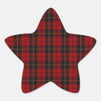 Wallace Clan Scottish Tartan Stern-Aufkleber