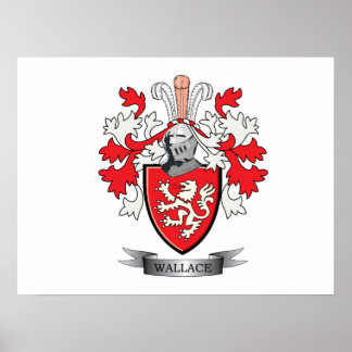 Wallace Familienwappen Coat of Arms Poster