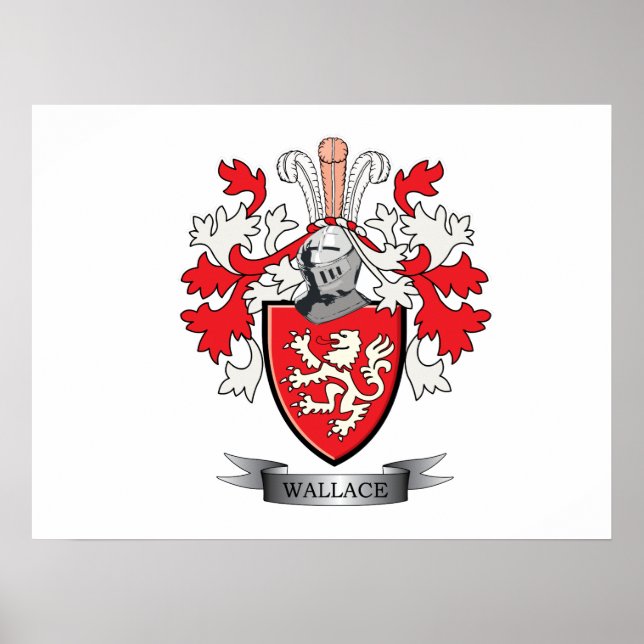 Wallace Familienwappen Coat of Arms Poster (Vorne)