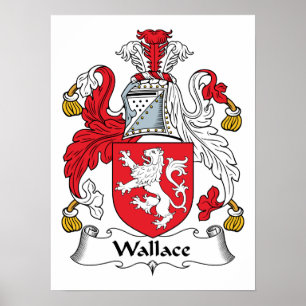 Wallace Familienwappen Poster