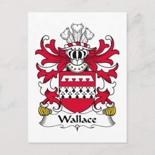 Wallace Familienwappen Postkarte
