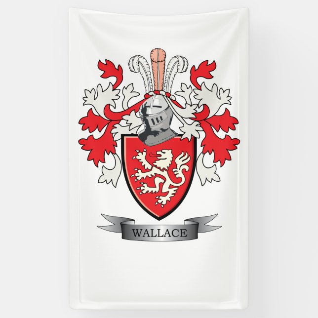 Wallace-Familienwappen-Wappen Banner (Vertikal)